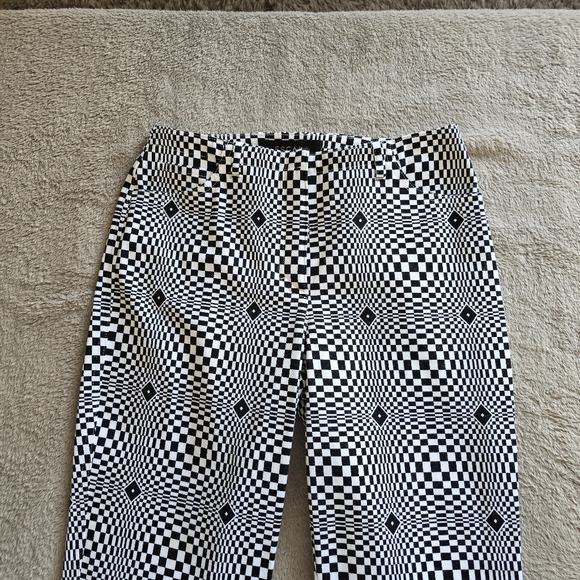 Escada Optical Illusion Flare Pants size 34 - Picture 4 of 14